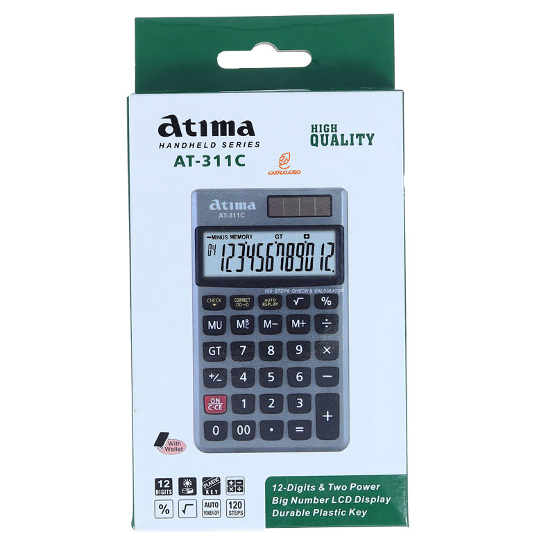 ماشین حساب جیبی 12 رقمی مدل AT-311C آتیما ATIMA (2)