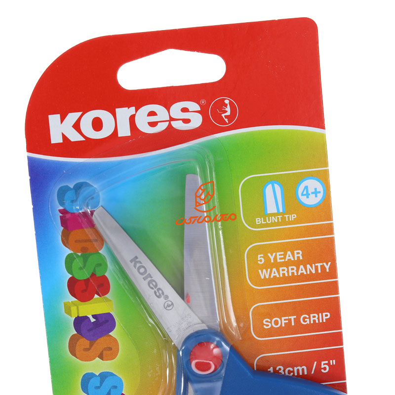 قیچی مهد 13 سانت آبی مدل 35130 کورس KORES (1)