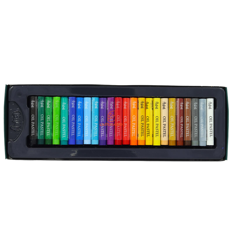 پاستل روغنی 24 رنگ 2602 جعبه مقوایی طرح بازار آرتیست آریا ARYA (2)