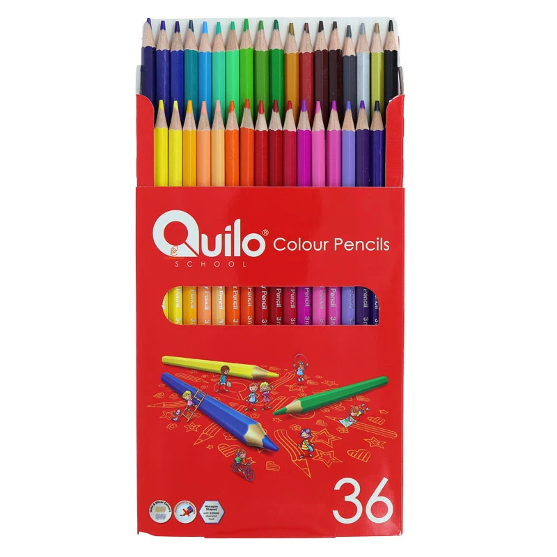مداد رنگی 36 رنگ جعبه مقوایی کویلو QUILO (5)