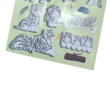 برچسب (استیکر) فانتزی کد AT-224 طرح ببر سفید FUNNY (1)