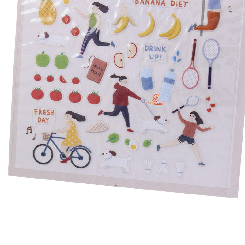 برچسب (استیکر) فانتزی کد 1063 طرح رژیم غذایی SUATELIER (1)