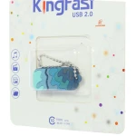 فلش 64 گیگابایت فانتزی طرح موج آبی کینگ فست KING FAST (1)