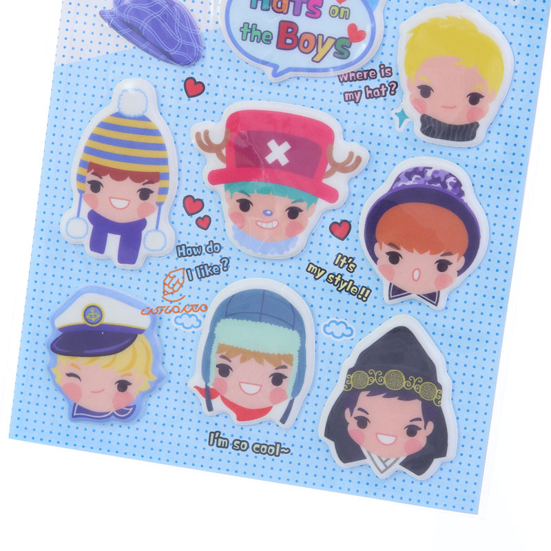 برچسب (استیکر) فانتزی کد CA-210 طرح پسر کلاه دار FUNNY (1)