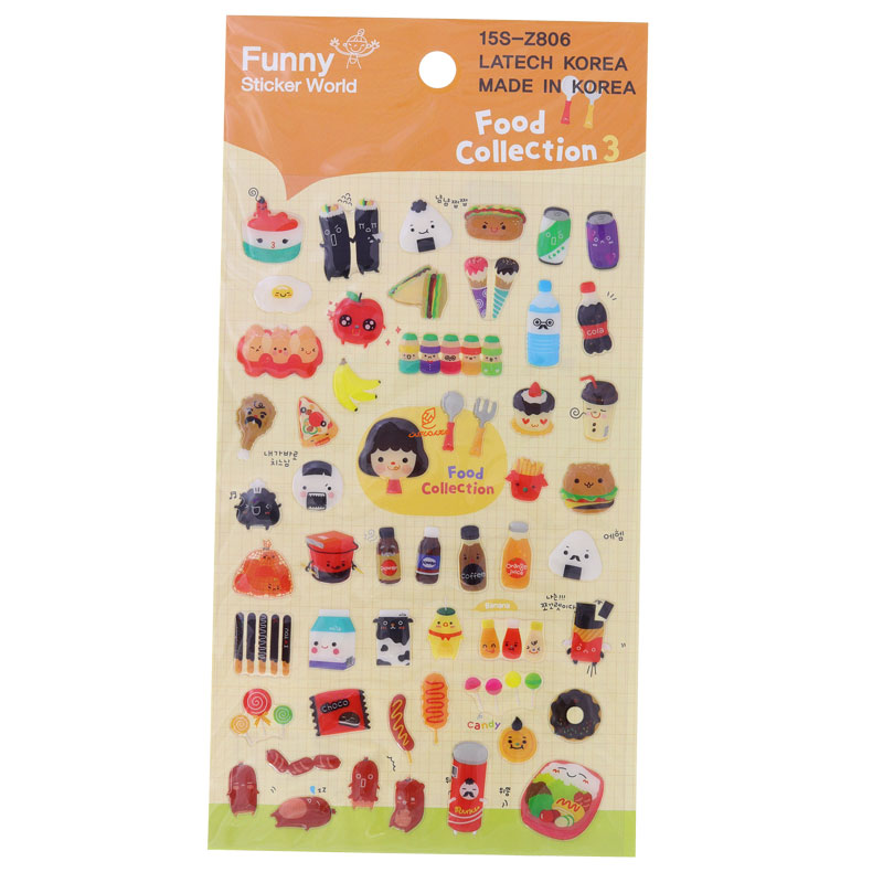 برچسب (استیکر) فانتزی کد 15S-Z806 طرح نوشیدنی FUNNY