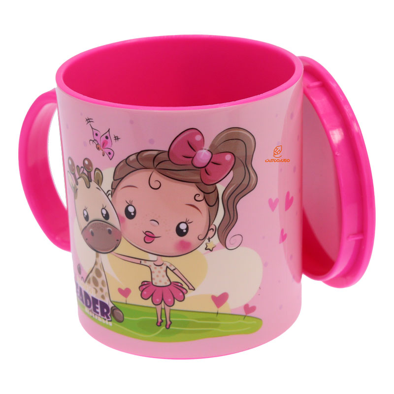 لیوان فانتزی در دار 8865 طرح دختر و پروانه لیدر LEADER (3)