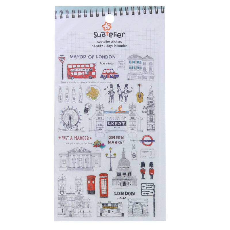 برچسب (استیکر) فانتزی کد 1017 طرح انگلیس SUATELIER