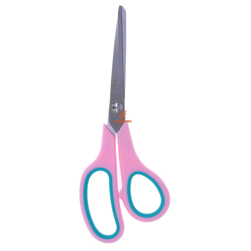 قیچی اداری بزرگ صورتی مدل 8891A ریلکس RELAX (3)