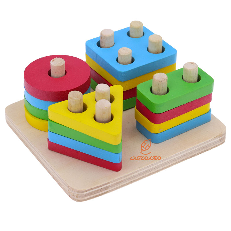 بازی آموزشی مونته سوری چهار ستون مدل 003 DEYBABY (3)