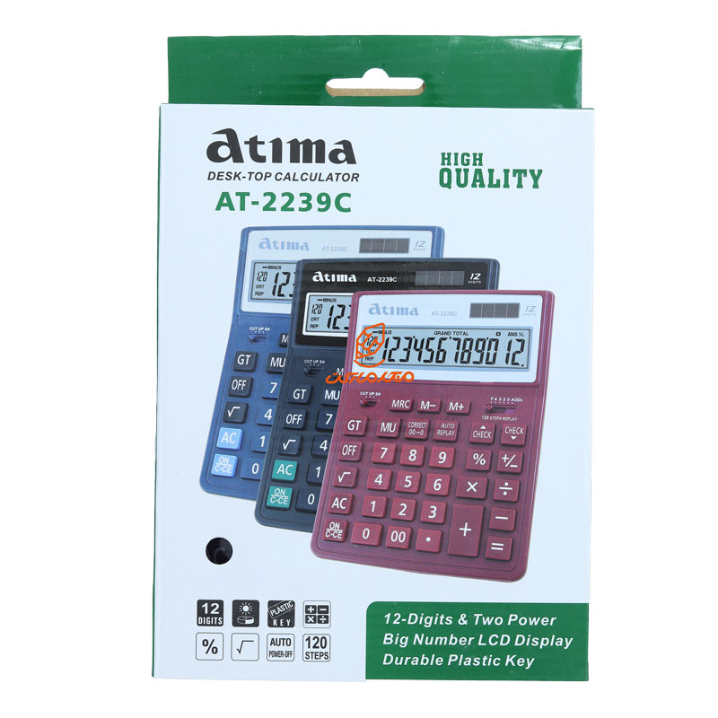 ماشین حساب رومیزی 12 رقمی مدل AT-2239 آتیما ATIMA (2)