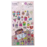 برچسب (استیکر) فانتزی کد 15S-Z818 طرح کادو FUNNY (2)
