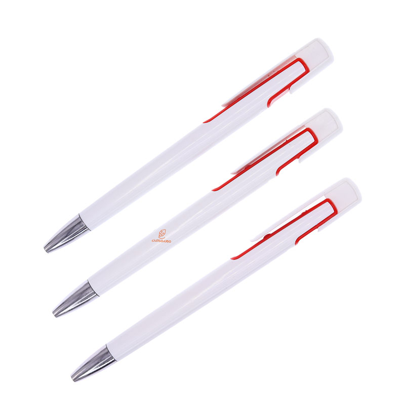 خودکار فشاری آبی تبلیغاتی 002 بدنه قرمز بسته 50 عددی (2)