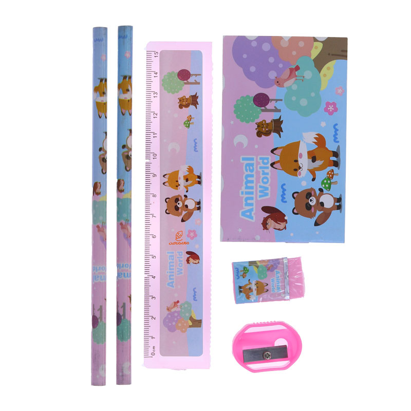 ست تحریر طرح حیوانات جنگل کد 8017 (1)