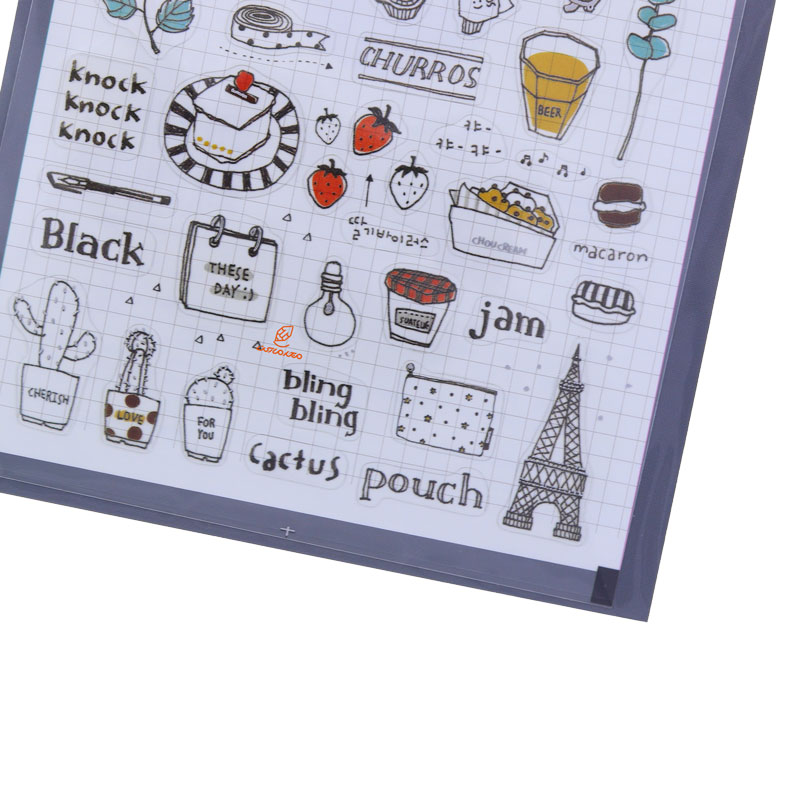 برچسب (استیکر) فانتزی کد 1046 طرح چیزهای روزانه SUATELIER (1)