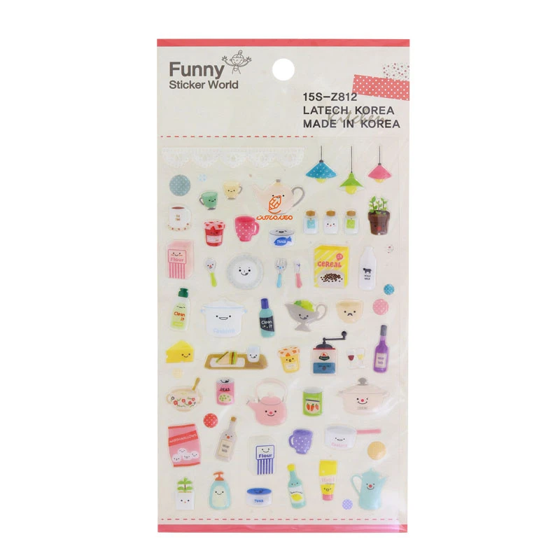 برچسب (استیکر) فانتزی کد 15S-Z812 طرح لوازم آشپزی FUNNY (2)