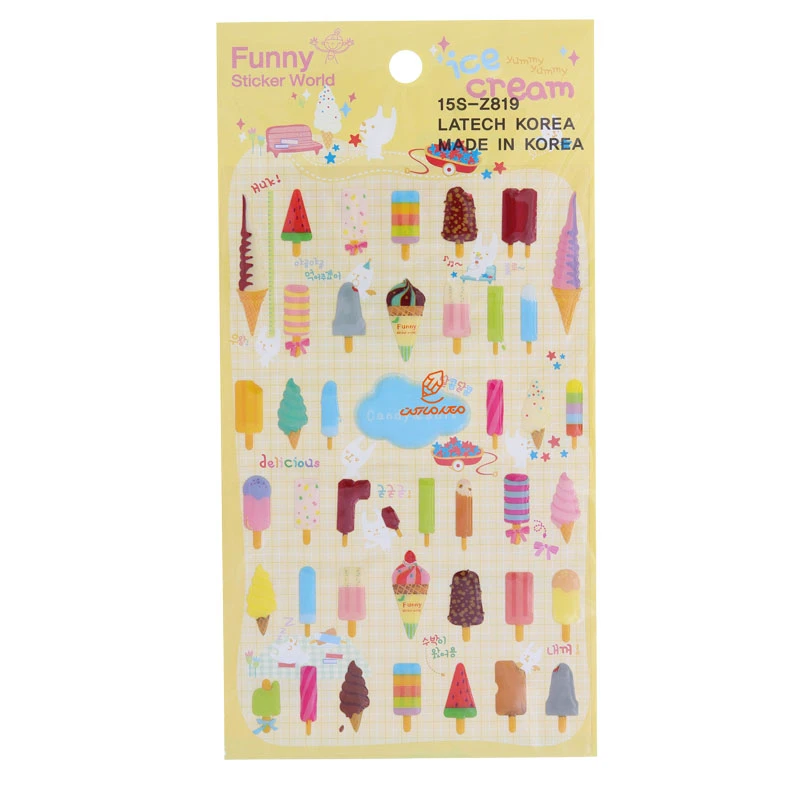 برچسب (استیکر) فانتزی کد 15S-Z819 طرح بستنی FUNNY (2)