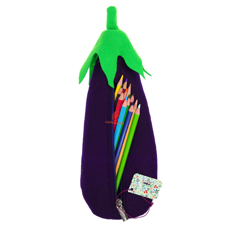 جامدادی فانتزی 803 طرح بادمجون کلیپس CLIPS