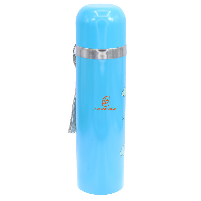 فلاسک 500 میل بند دار آبی طرح یونی کورن پرنده STAINLESS (3)