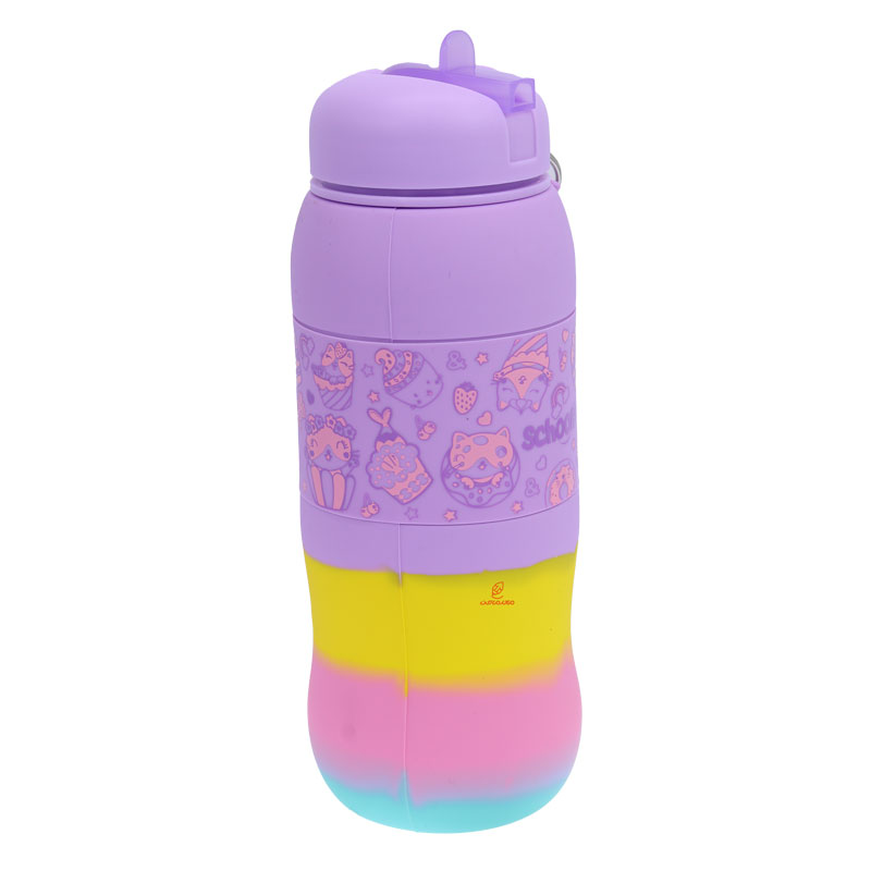 قمقمه سیلیکونی ورزشی 9339 طرح کیک اسکول فنس SCHOOLFANS (2)