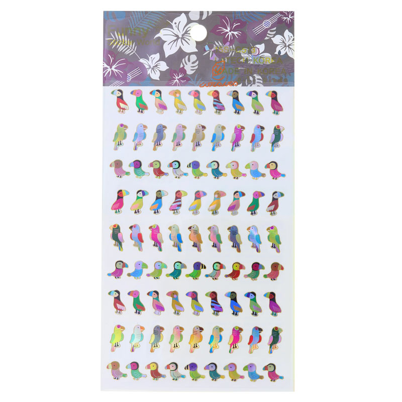 برچسب (استیکر) فانتزی کد 15s-30153 طرح طوطی FUNNY