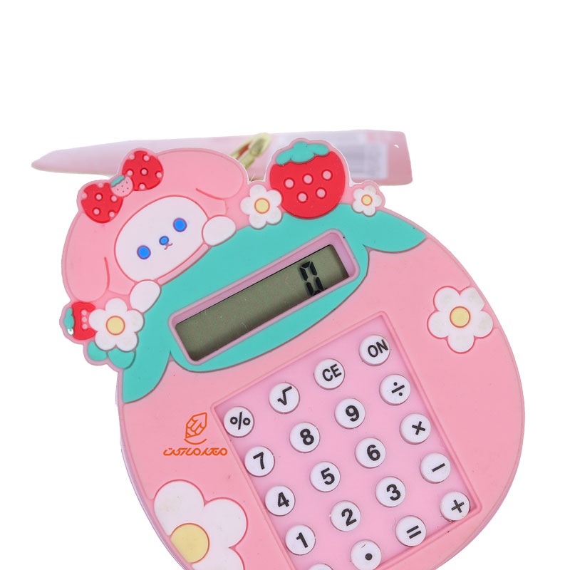 ماشین حساب فانتزی جیبی طرح خرگوش صورتی (3)