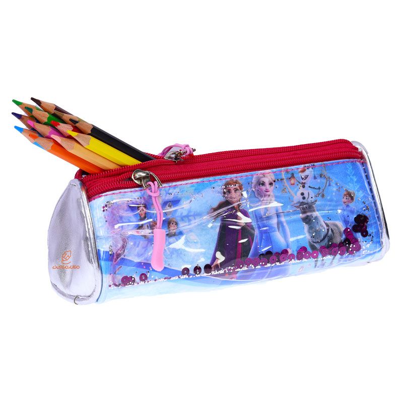 جامدادی آکواریومی 3065 طرح فروزن زیپ قرمز سویل SEVIL (1)