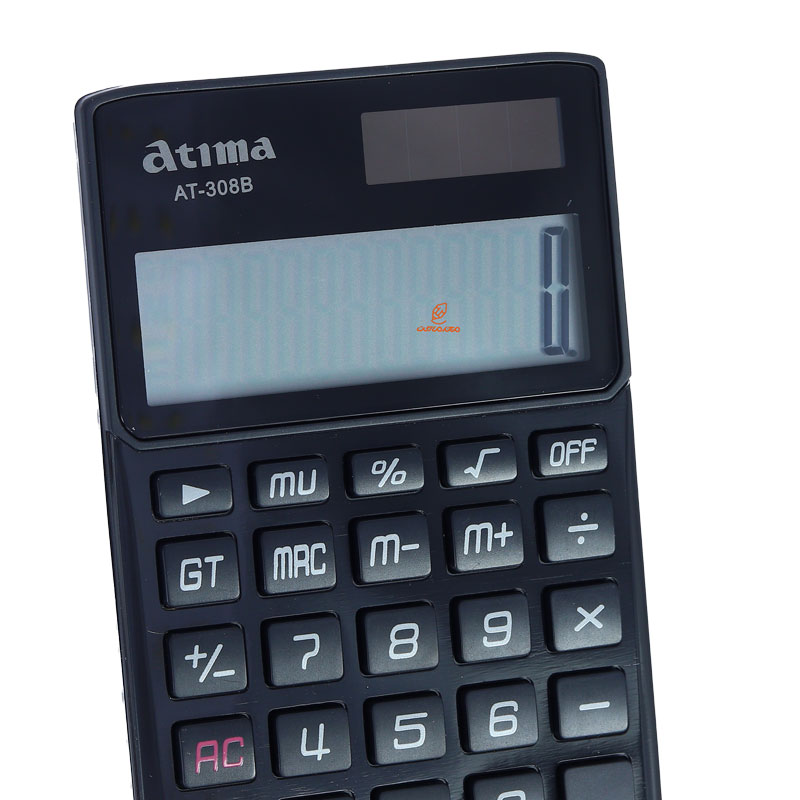 ماشین حساب جیبی مشکی 12 رقمی مدل AT-308B آتیما ATIMA (6)