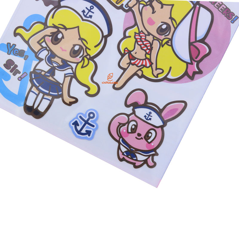 برچسب (استیکر) فانتزی کد AT-509 طرح دختر مو زرد FUNNY (3)