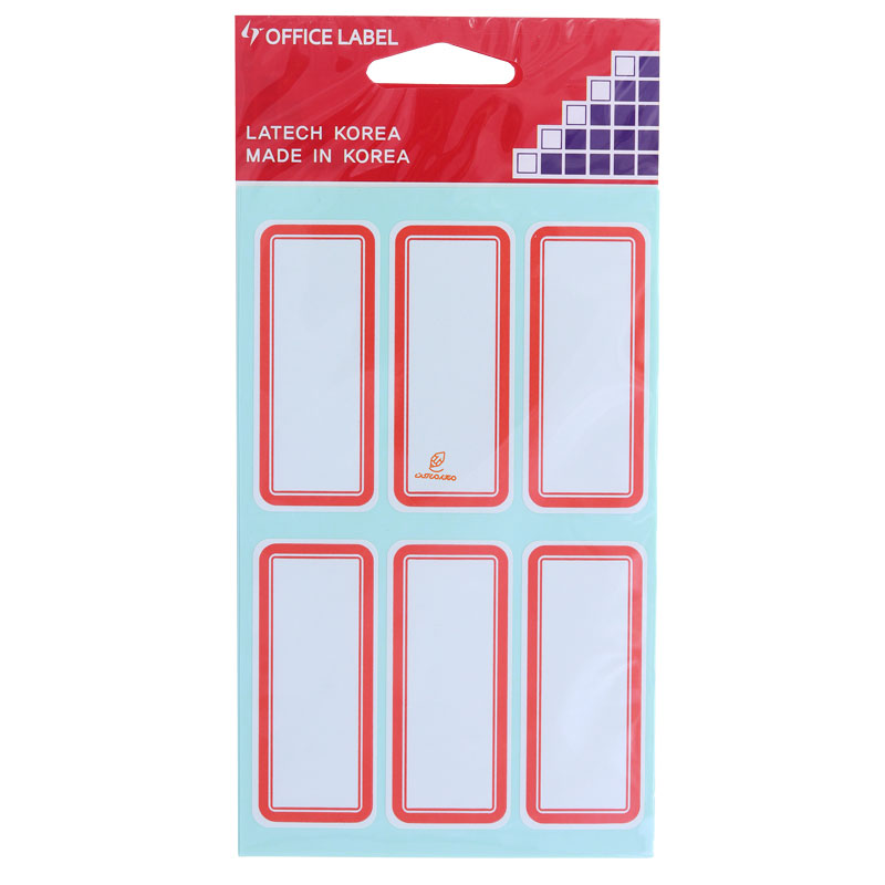 لیبل 60*25 میلی متری دور قرمز 219 OFFICLABEL