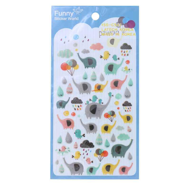 برچسب (استیکر) فانتزی کد 15S-C543 طرح دایناسور FUNNY