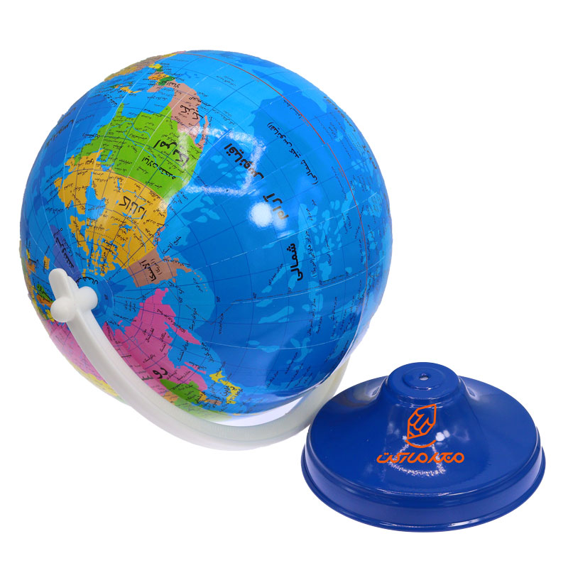 کره جغرافیایی سایز 25 پایه فلزی نگین (2)