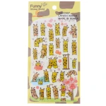 برچسب (استیکر) فانتزی کد 15S-C557 طرح زرافه FUNNY (2)