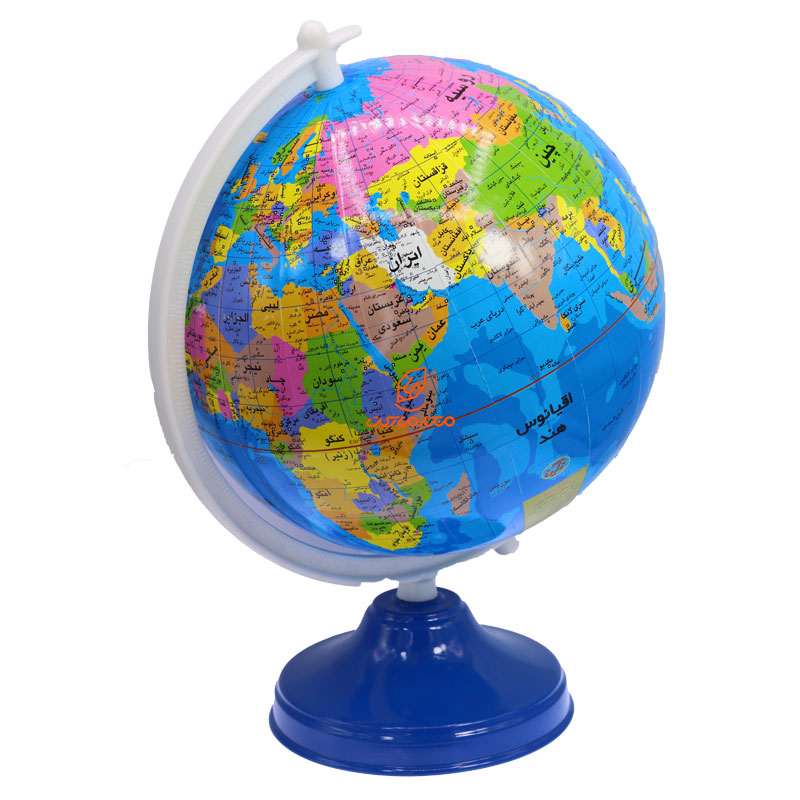 کره جغرافیایی سایز 25 پایه فلزی نگین (4)