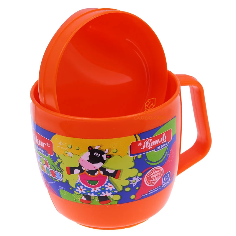 لیوان فانتزی در دار 5010 نارنجی پارسی کار PARSIKAR (1)