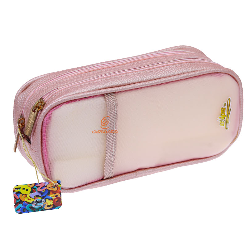 جامدادی توری و چرمی 222 کرم کلیپس CLIPS (2)