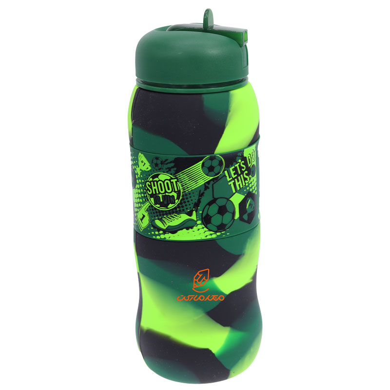 قمقمه سیلیکونی ورزشی 9338 طرح فوتبالی اسکول فنس SCHOOLFANS (2)