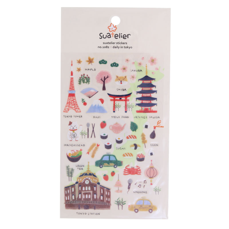 برچسب (استیکر) فانتزی کد 1082 طرح ایفل SUATELIER