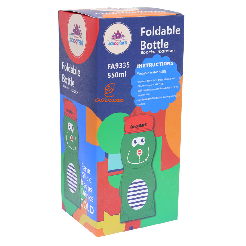 قمقمه سیلیکونی ورزشی 9335 طرح دایناسور اسکول فنس SCHOOLFANS (3)