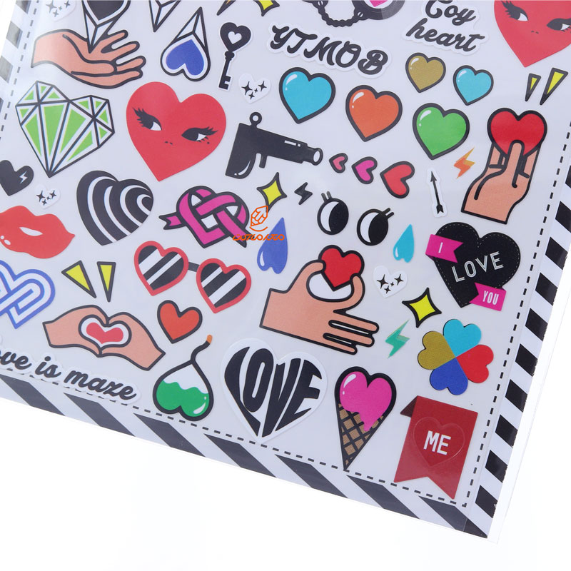 برچسب (استیکر) فانتزی کد 2026 طرح ولنتاین (1)