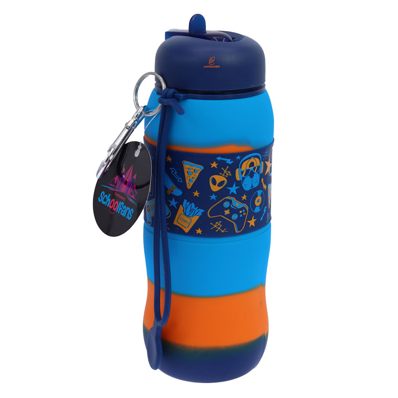 قمقمه سیلیکونی ورزشی 9336 طرح گیم اسکول فنس SCHOOLFANS