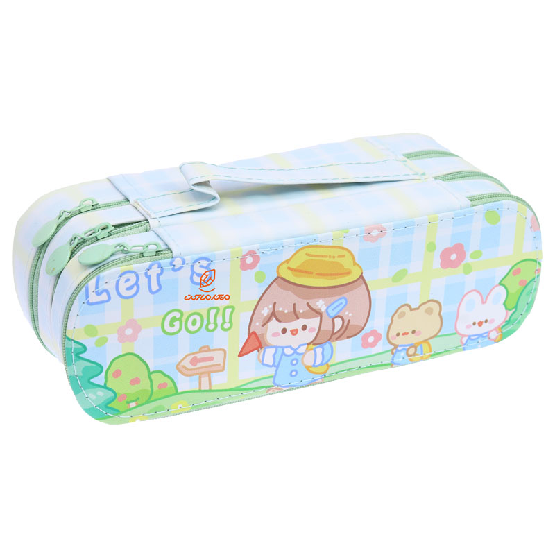 جامدادی کیفی آبی طرح دختر کوچولو 059 ARCHER (2)