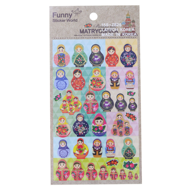 برچسب (استیکر) فانتزی کد 15S-Z825 طرح خاتون FUNNY