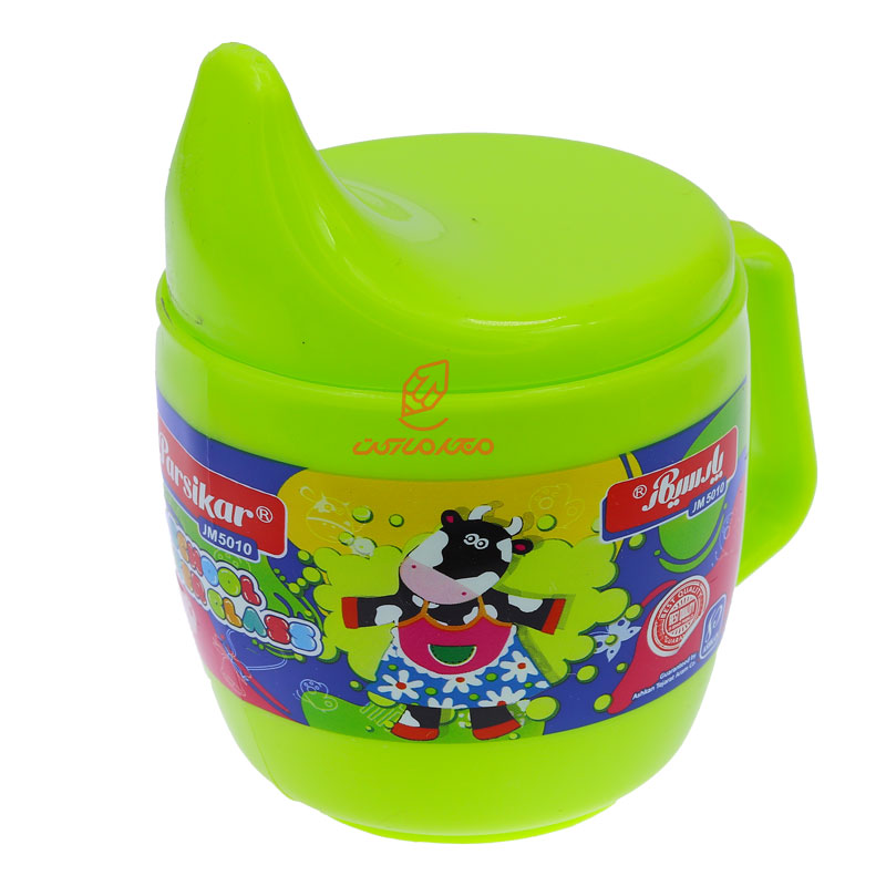 لیوان فانتزی در دار 5010 سبز روشن پارسی کار PARSIKAR