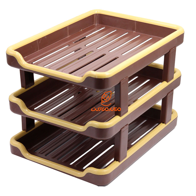 کازیو رومیزی 3 طبقه قهوه ای شیکا