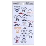 برچسب فانتزی کد TB-206 طرح عینک و سیبیل FUNNY (2)