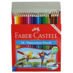 مداد آبرنگی 24 رنگ جعبه مقوایی طرح طوطی فابرکاستل FABERCASTELL (4)