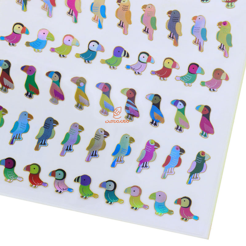 برچسب (استیکر) فانتزی کد 15s-30153 طرح طوطی FUNNY (3)