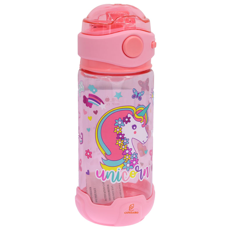 قمقمه بزرگ فانتزی 9348 طرح یونی کورن و رنگین کمان اسکول فنس SCHOOLFANS