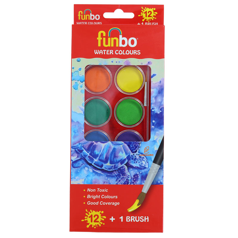 آبرنگ 12 رنگ مدل WCC12 فانبو FUNBO