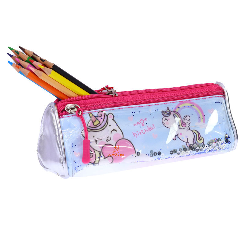 جامدادی آکواریومی 3065 طرح یونی کورن رنگین کمانی سویل SEVIL (5)